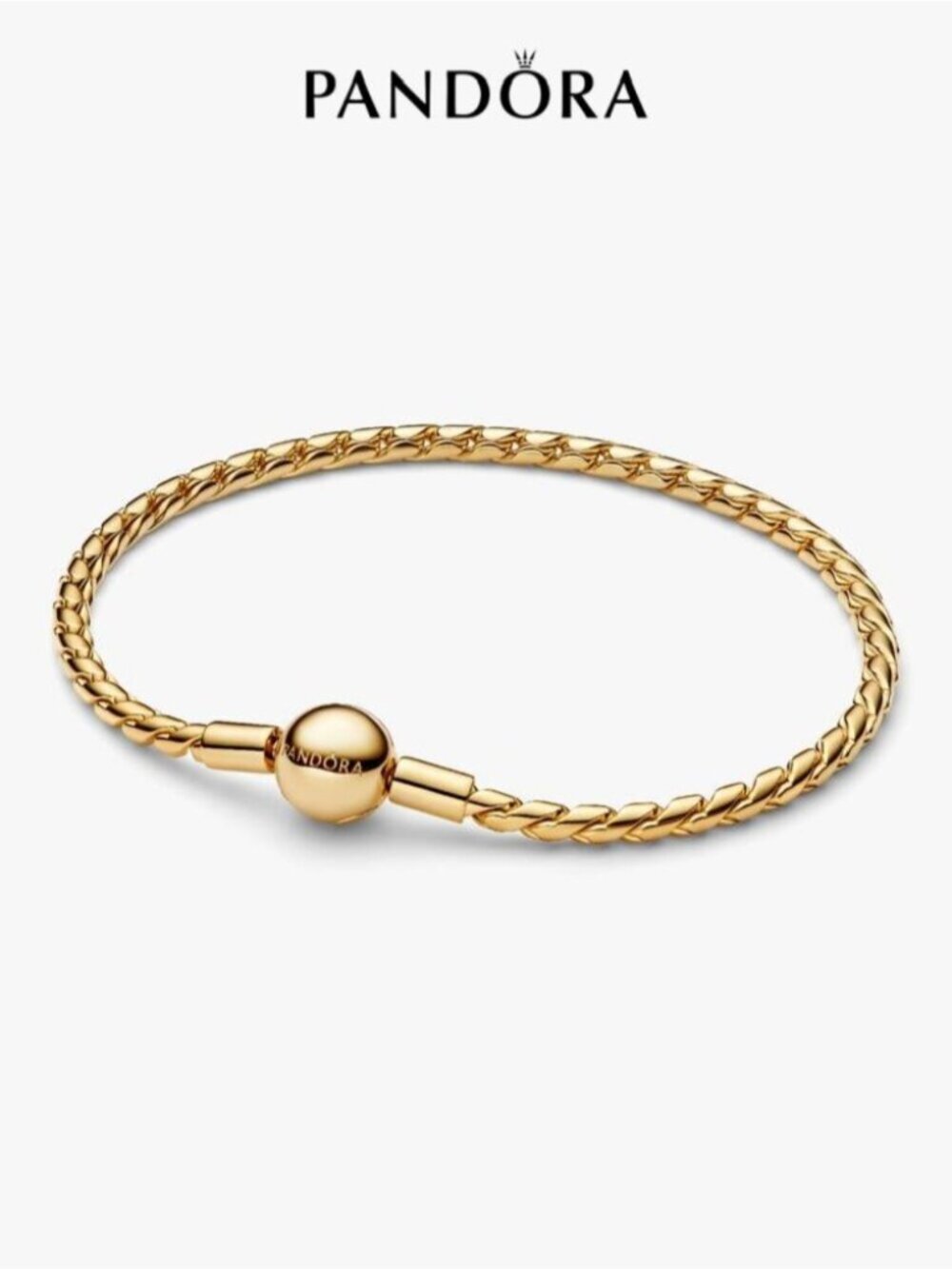 Pandora Round Clasp Wing Chain Bracelet